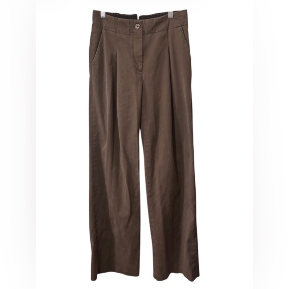 Anthropologie The Essential Wide Leg Trouser Sz 0 - Picture 5 of 6